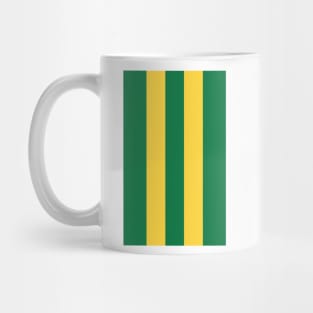 West Brom Retro 1978 Green and Yellow Away Striped Mug